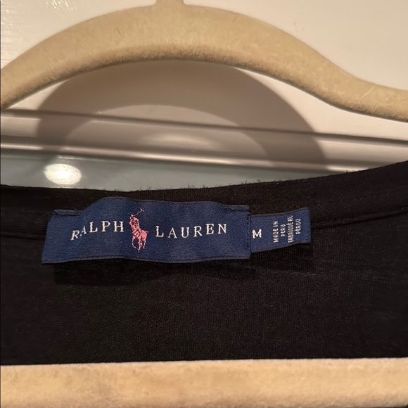 Ralph Lauren Black and Pink Boxy Short Sleeve Tee - Picture 3 of 6